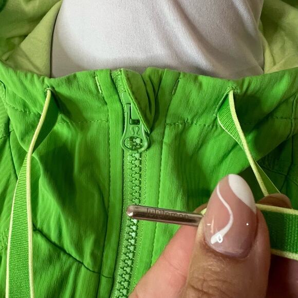 Lululemon Street to Studio Green Full Zip Hooded Jacket Performance Active 4 - Picture 4 of 7